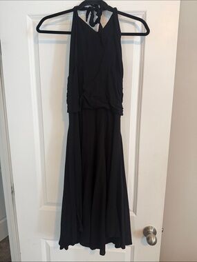 Black Halter Maxi Dress - Women